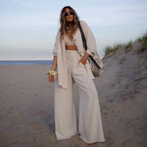 Gorgeous new set (long sleeve button down + relaxed pant)